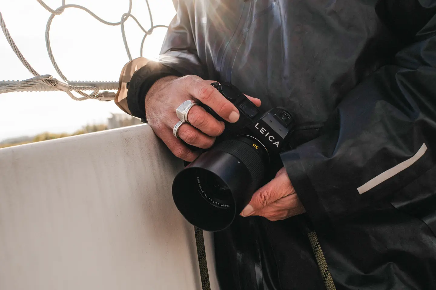 Leica SL3-P with Summilux-SL 50 in hands