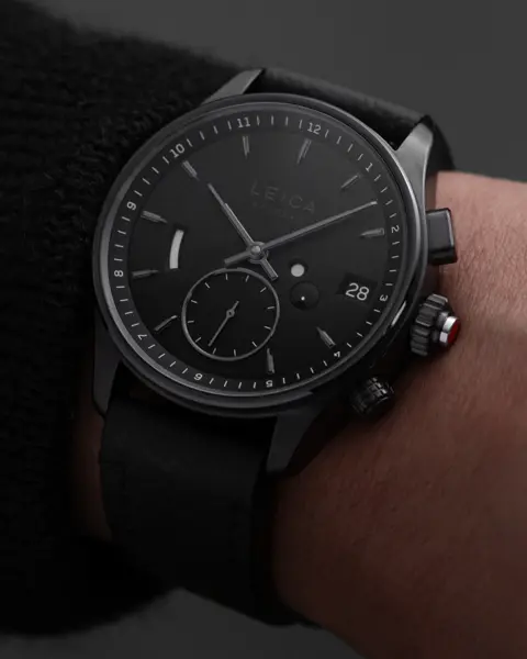 Man with a Leica Watch on wrist
