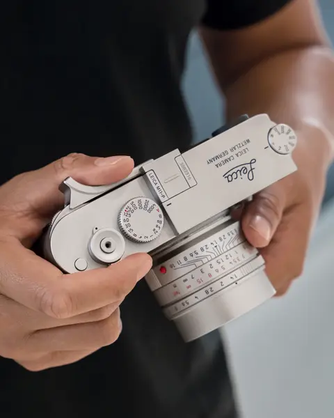 Man holding a camera in his hands