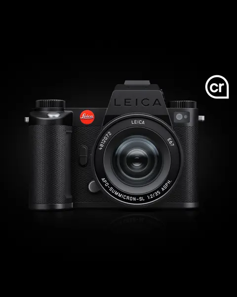 Leica SL3-S with content credentials logo