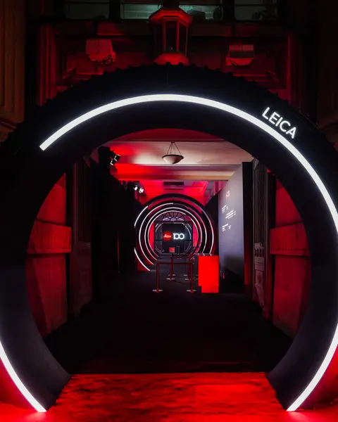 Entrance that looks like a Leica lens