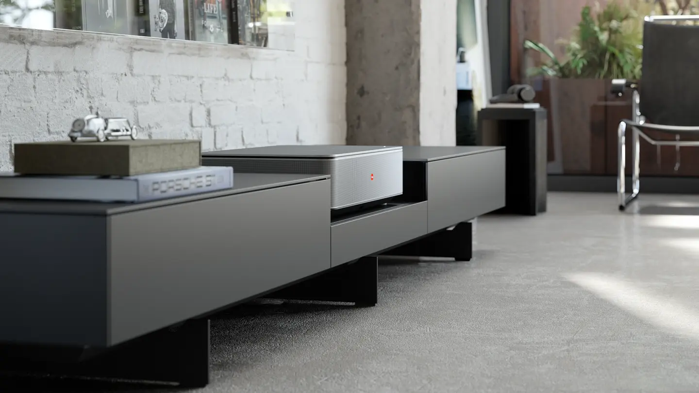 Leica Cine 1 on TV Low Board.