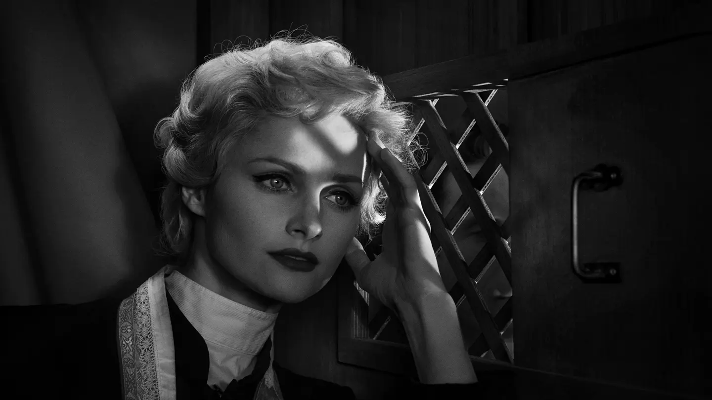 Black and White Portrait of a woman