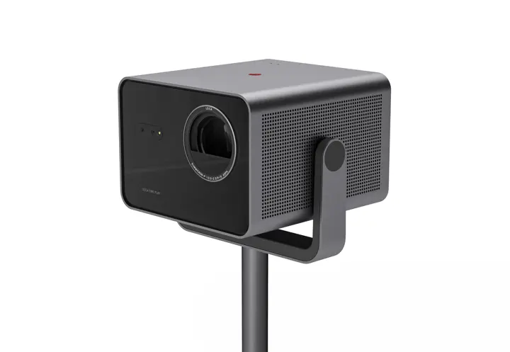 Leica Cine Play 1 on floor stand.