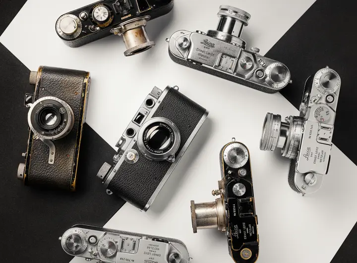 Portfolio of vintage and new Leica M cameras