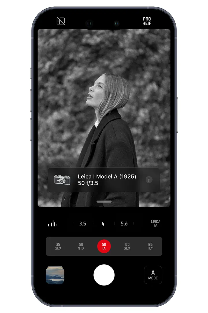 Mockup of Leica LOOK I Model A