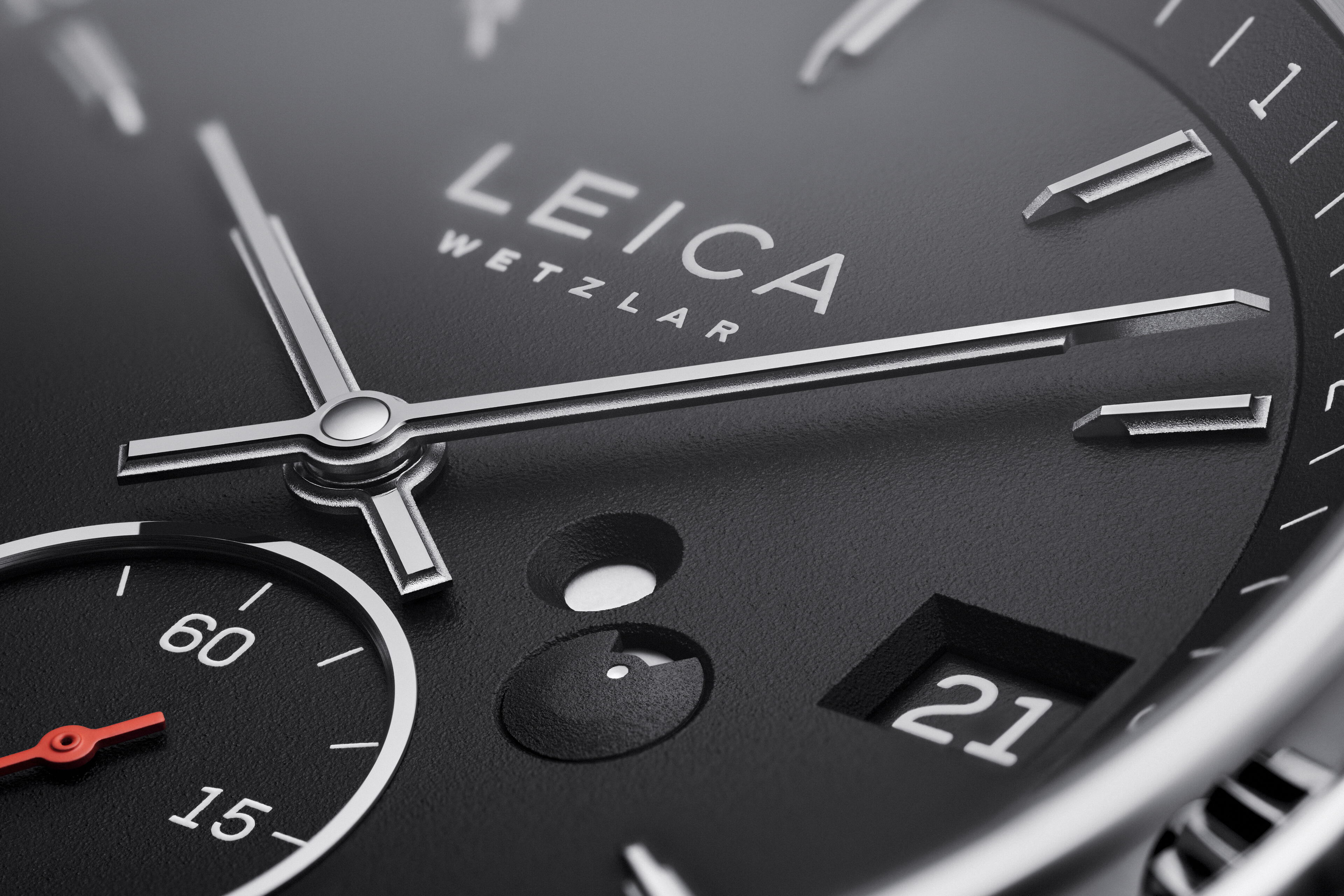 close up leica watch