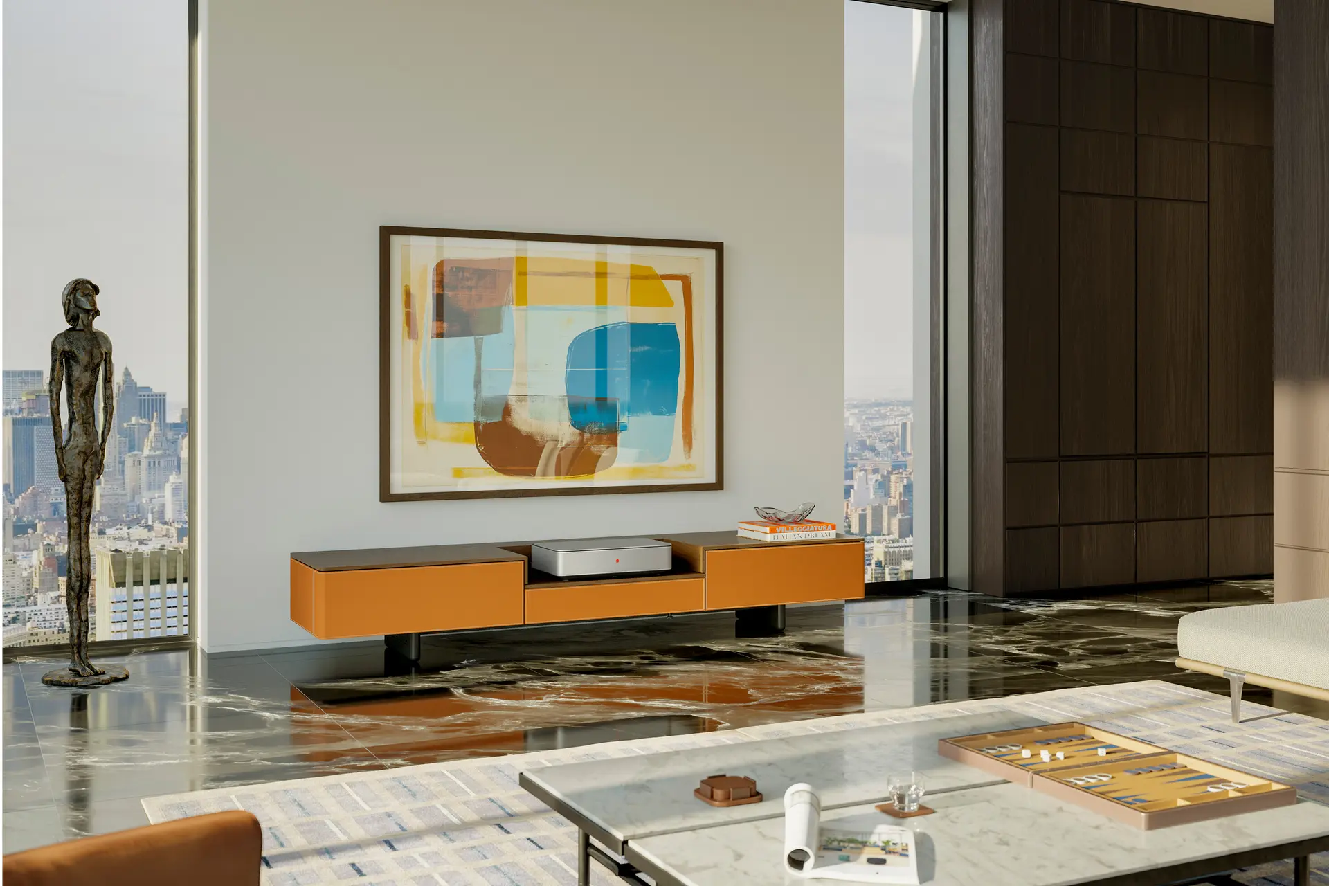 Cine 1 in american living room left side